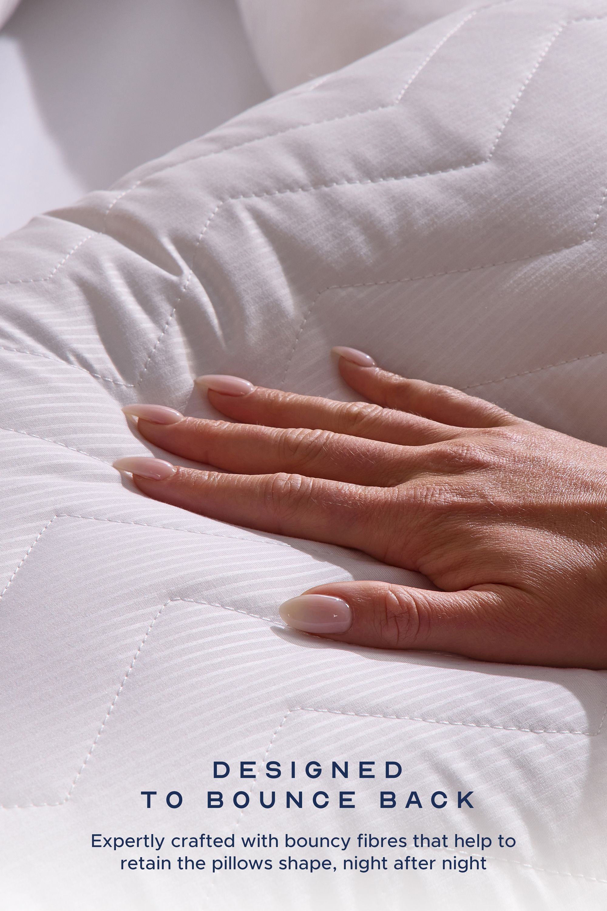 Snuggledown Snuggledown Scandi Rebound Pillow, Firm Support, 2 Pack image 3