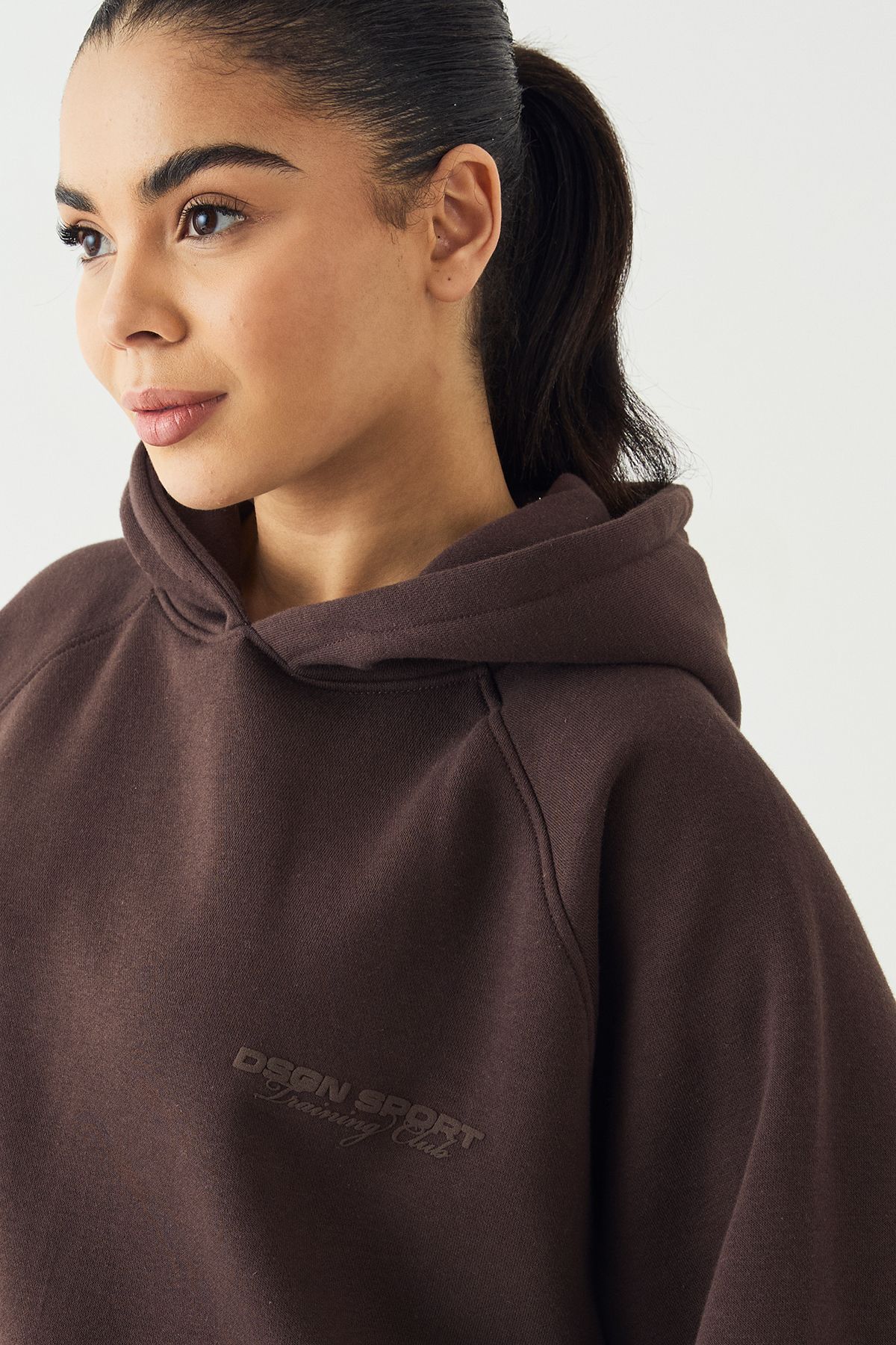 DSGN Studio DSGN Studio Sport Training Club Oversized Hoodie Coffee Bean image 4