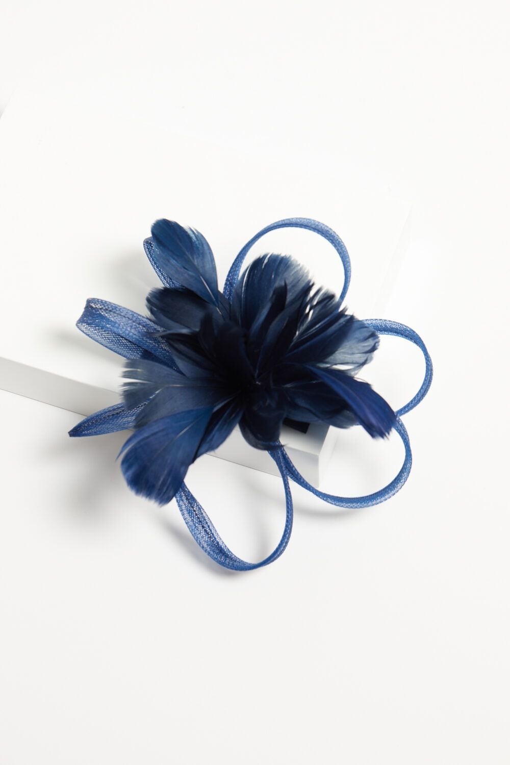 Jon Richard Navy Floral Clip Fascinator image 2