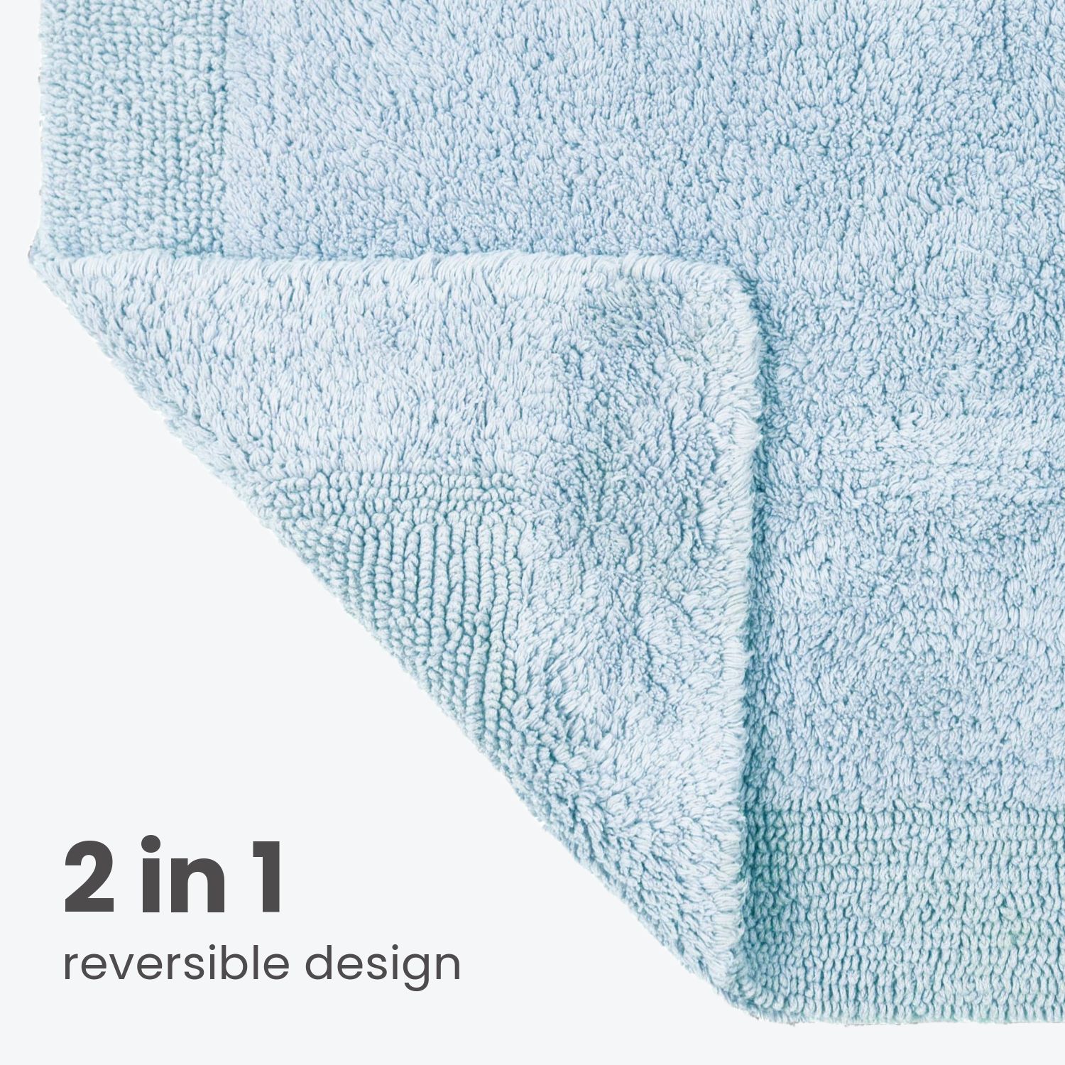 Allure Bath Fashions Elegance Reversible Heavyweight Bath Mat image 4