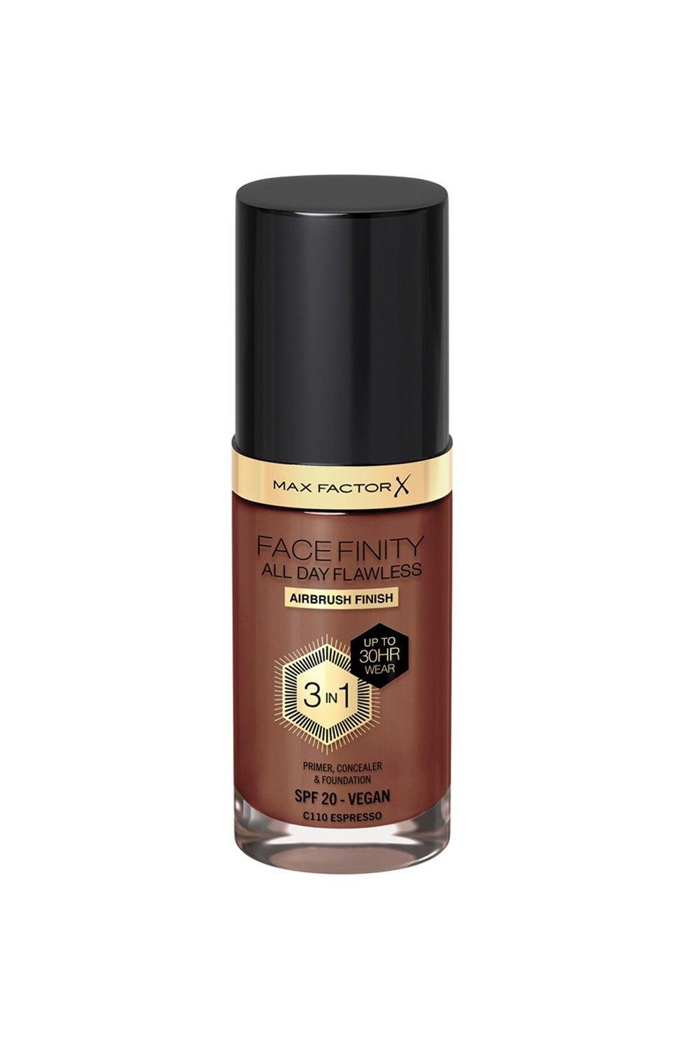 Max Factor Facefinity All Day Flawless 3 in 1 Vegan Foundation Espresso image 1