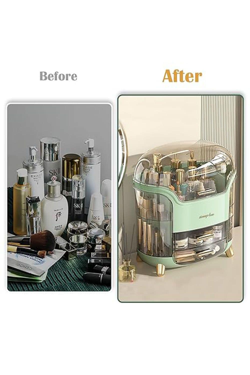 SHEONLY Large Capacity Makeup Organizer Storage with Drawers image 5