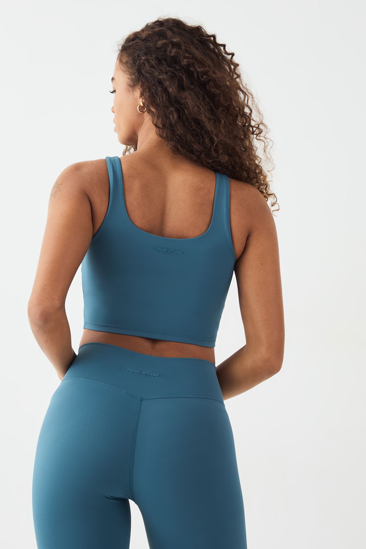 DSGN Studio DSGN Studio Ultra Sculpt Longline Sports Bra Teal image 2