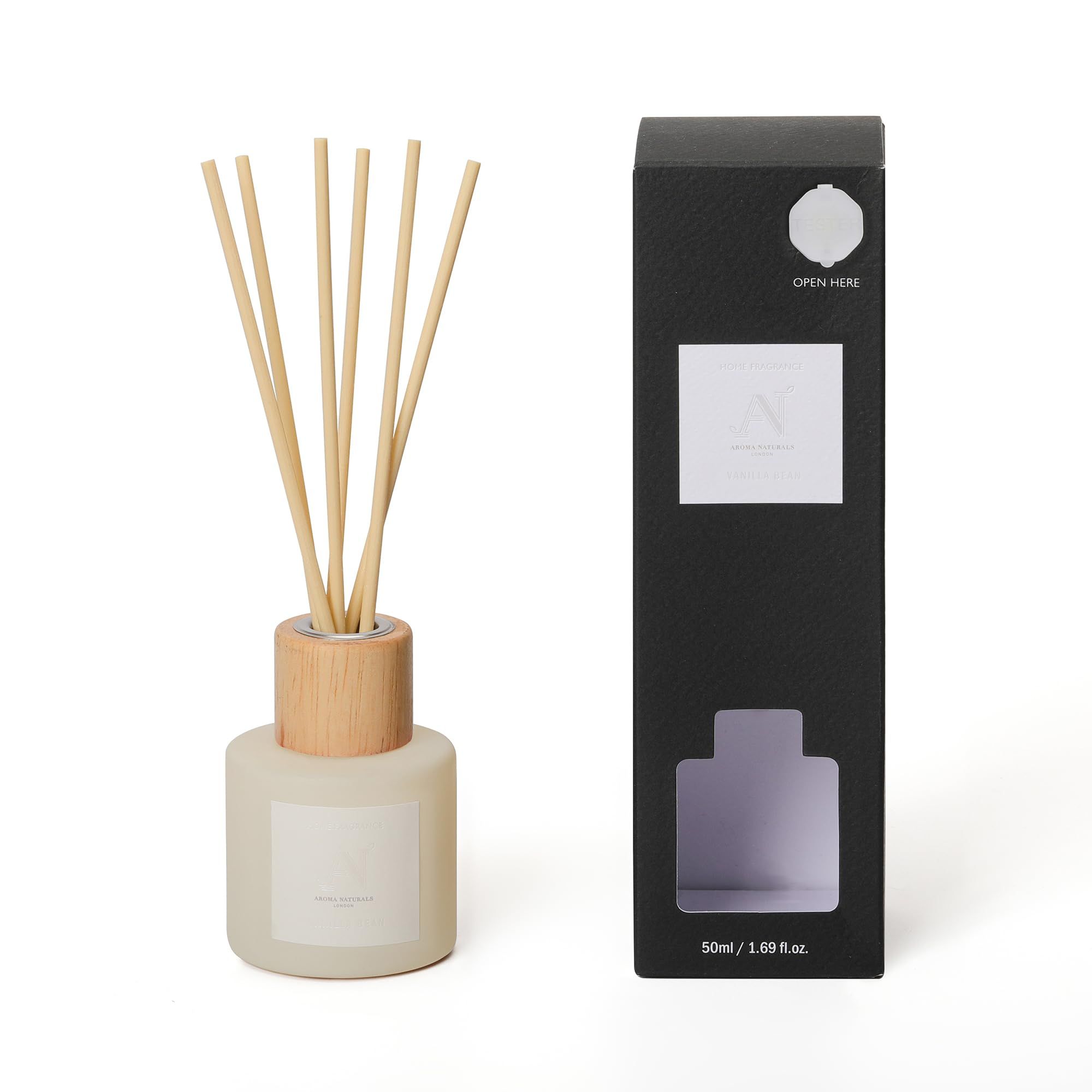 Aroma Naturals Frosted Decadence Reed Diffuser Vanilla Bean Scent image 1