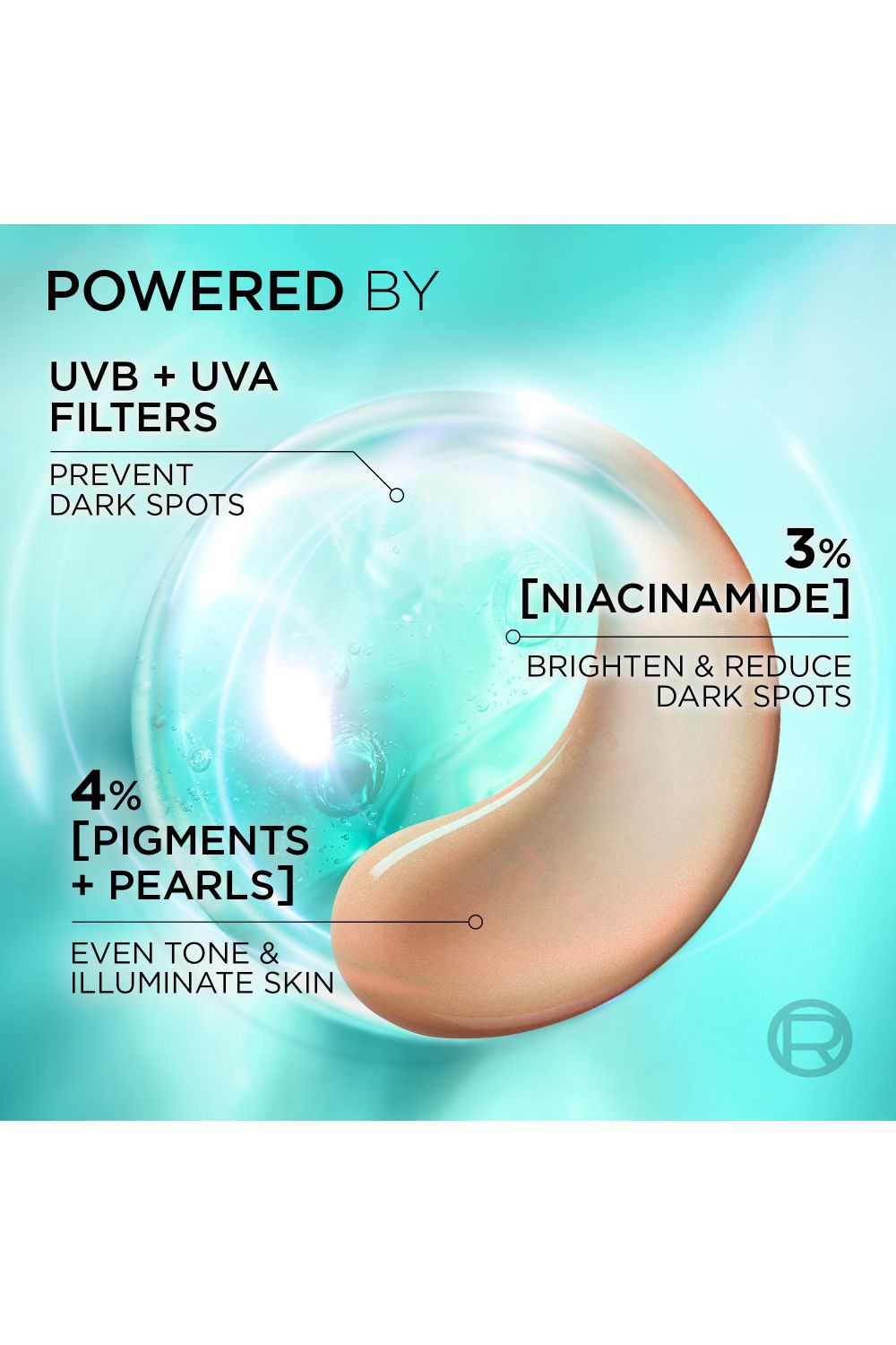 L'Oréal Paris Daily Fluid Tinted Glow SPF 50+, Pearl Glow, 50ml Multi image 3