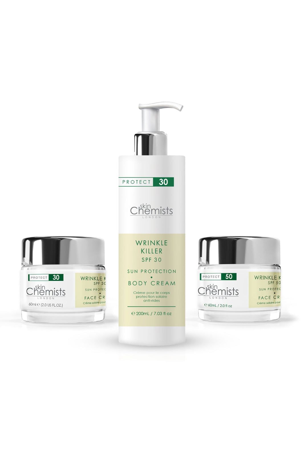 skinChemists professional Wrinkle Killer SPF 50 + 30 Body Cream & Day Moisturiser image 1