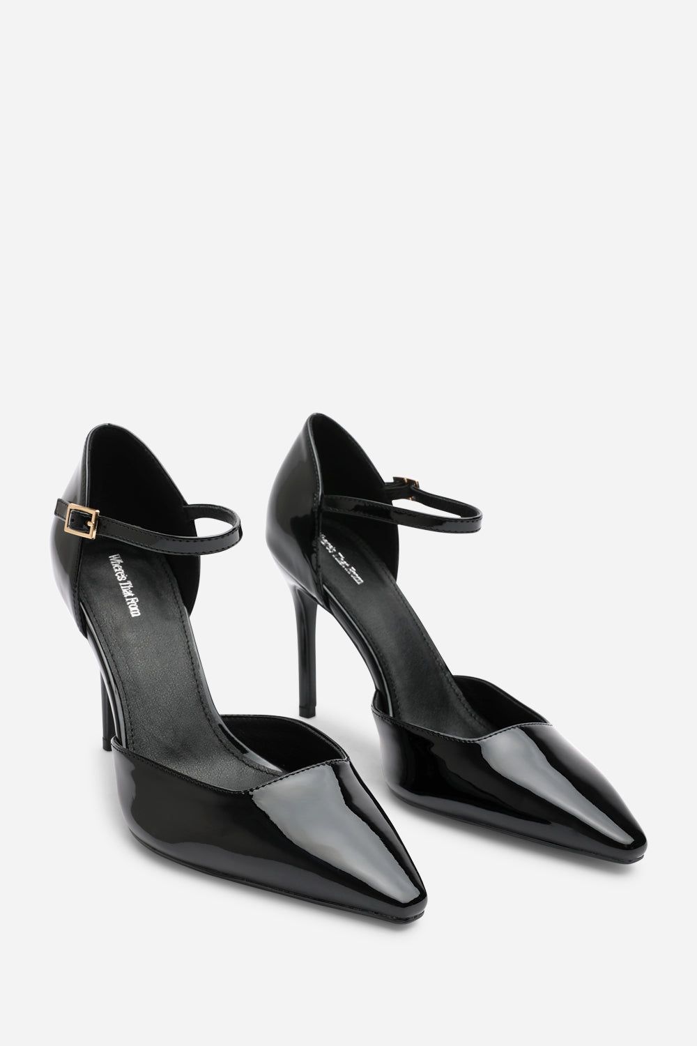 Where's That From 'Winnie' Pointed Toe Stilleto Court Heeled Shoe with Buckle Strap image 4
