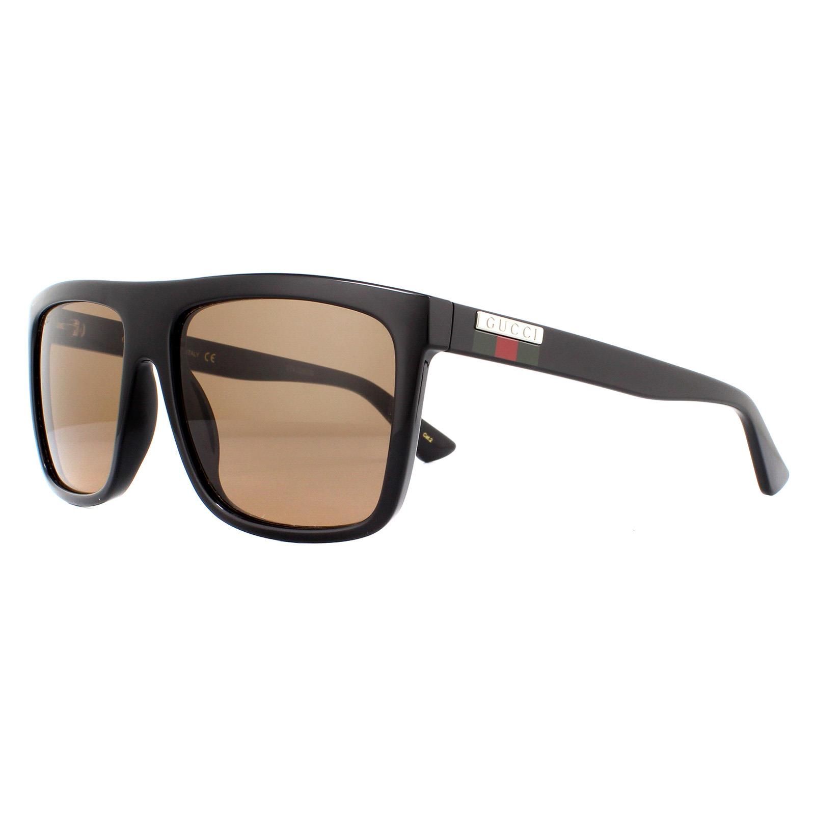 Gucci Square Black Brown GG0748S Sunglasses image 2