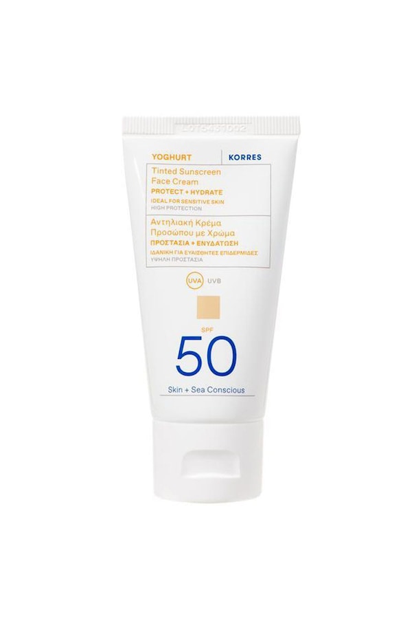 Korres Yoghurt Tinted Sunscreen Face Cream SPF 50 50ml Multi