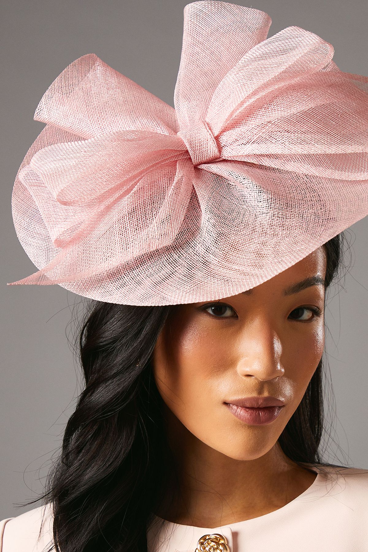 Coast Layered Bow Detail Fascinator Blush image 2