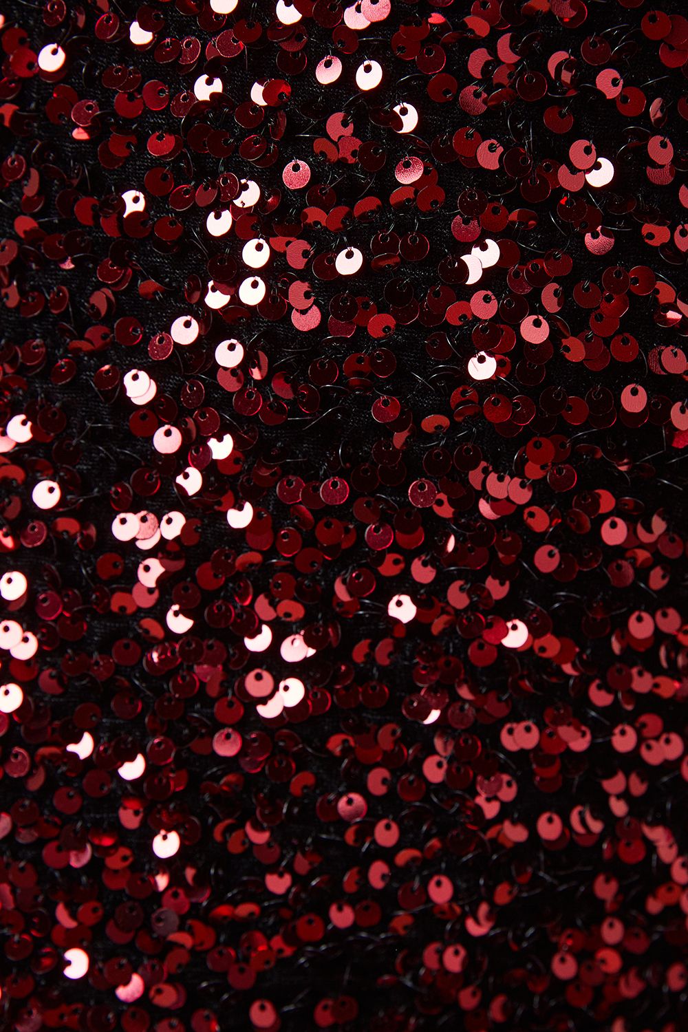 Oasis Occasion Sequin Shoulder Pad Mini Dress Red image 5