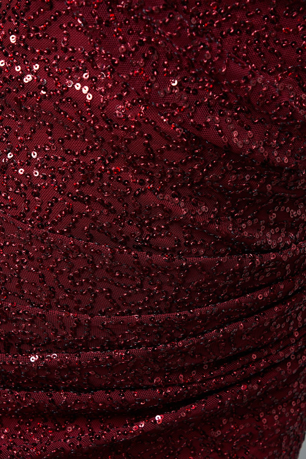 Coast Sequin Cowl Neck Maxi Dress Wine image 5