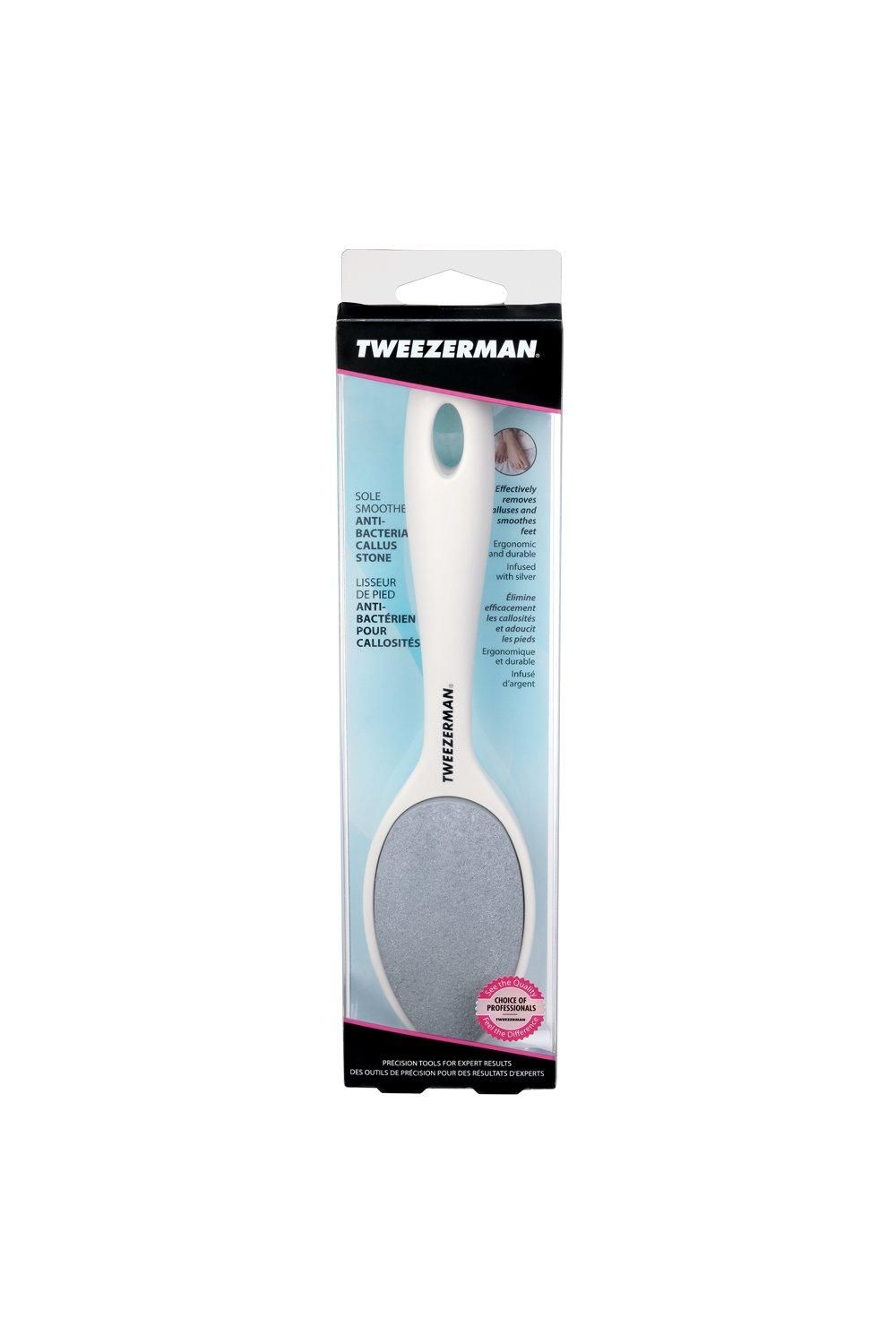 Tweezerman Sole Smoother Antibacterial Callus Stone White image 2