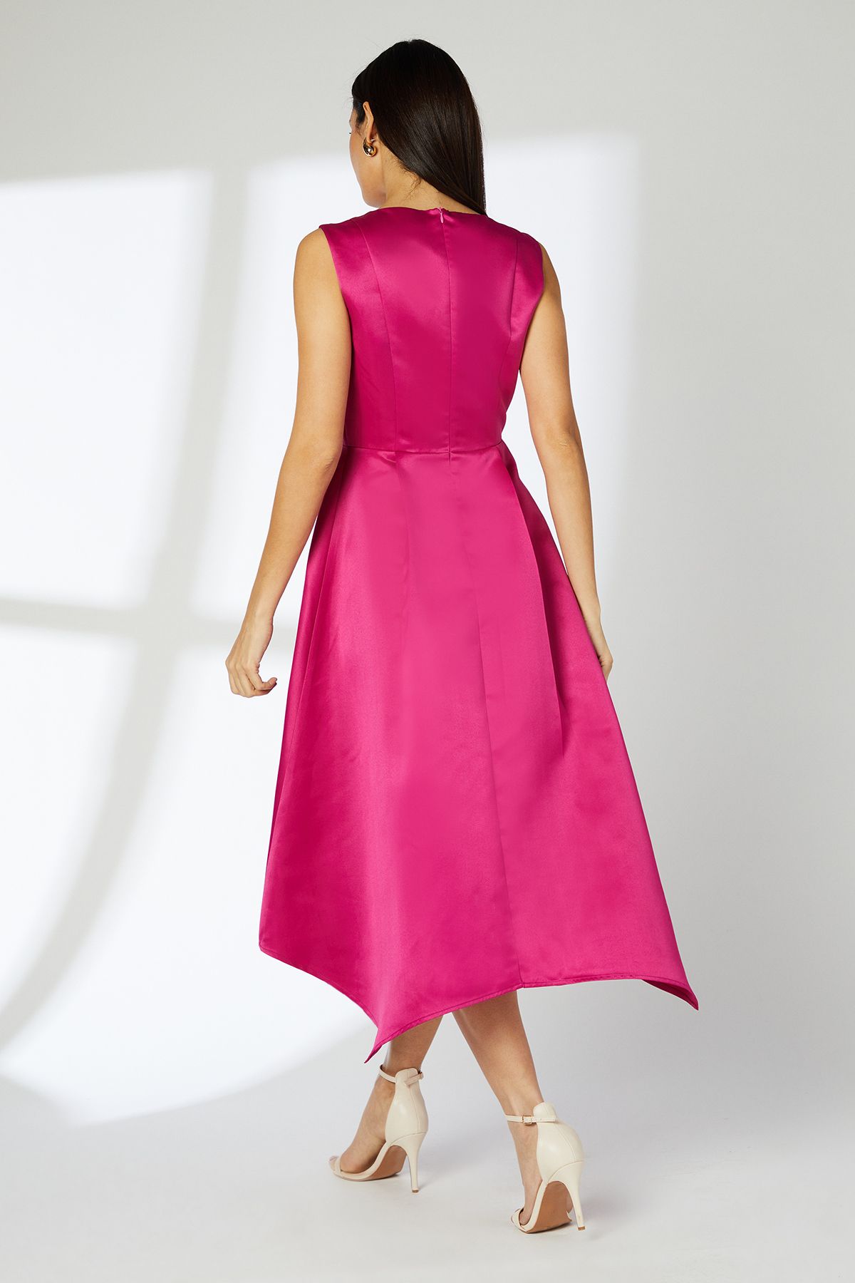 Principles Pink Occasion Hankey Hem Dress Pink image 4