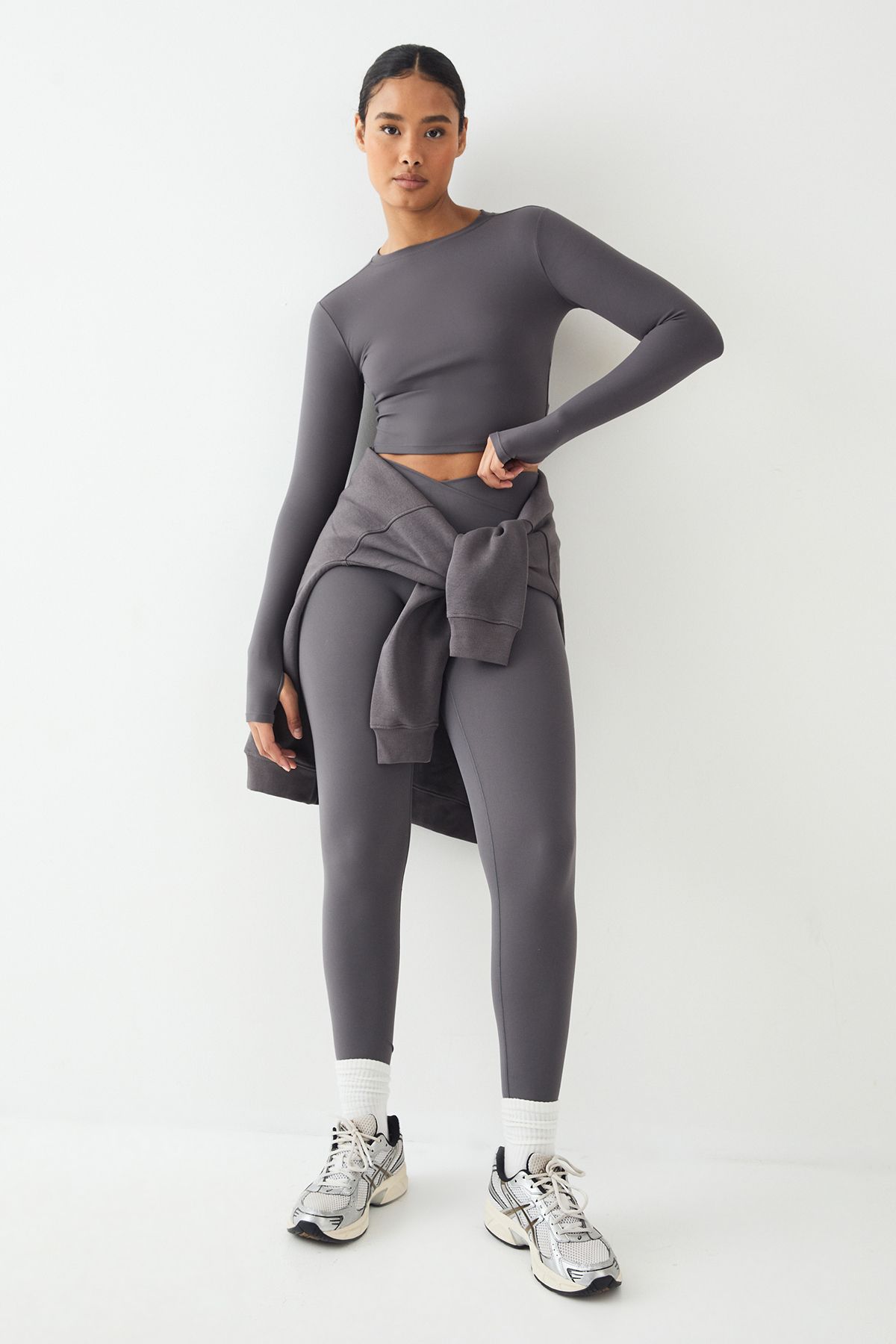 DSGN Studio DSGN Studio Ultra Sculpt Long Sleeve Top Charcoal image 5