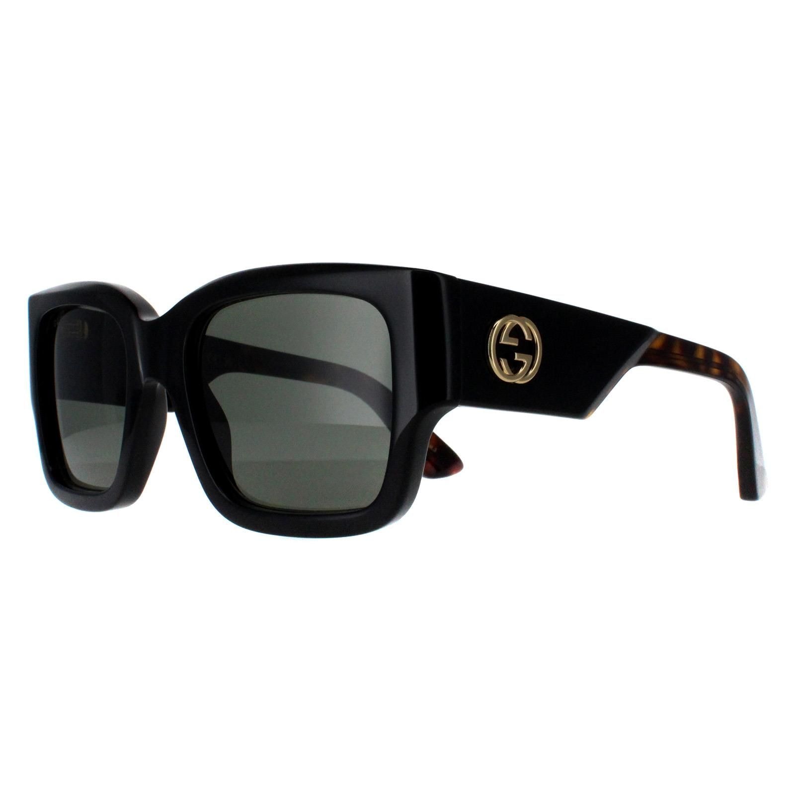 Gucci Square Black with Havana Grey GG1663S image 2