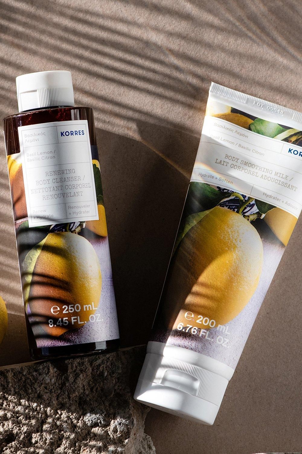 Korres Basil Lemon Body Smoothing Milk Clear image 2