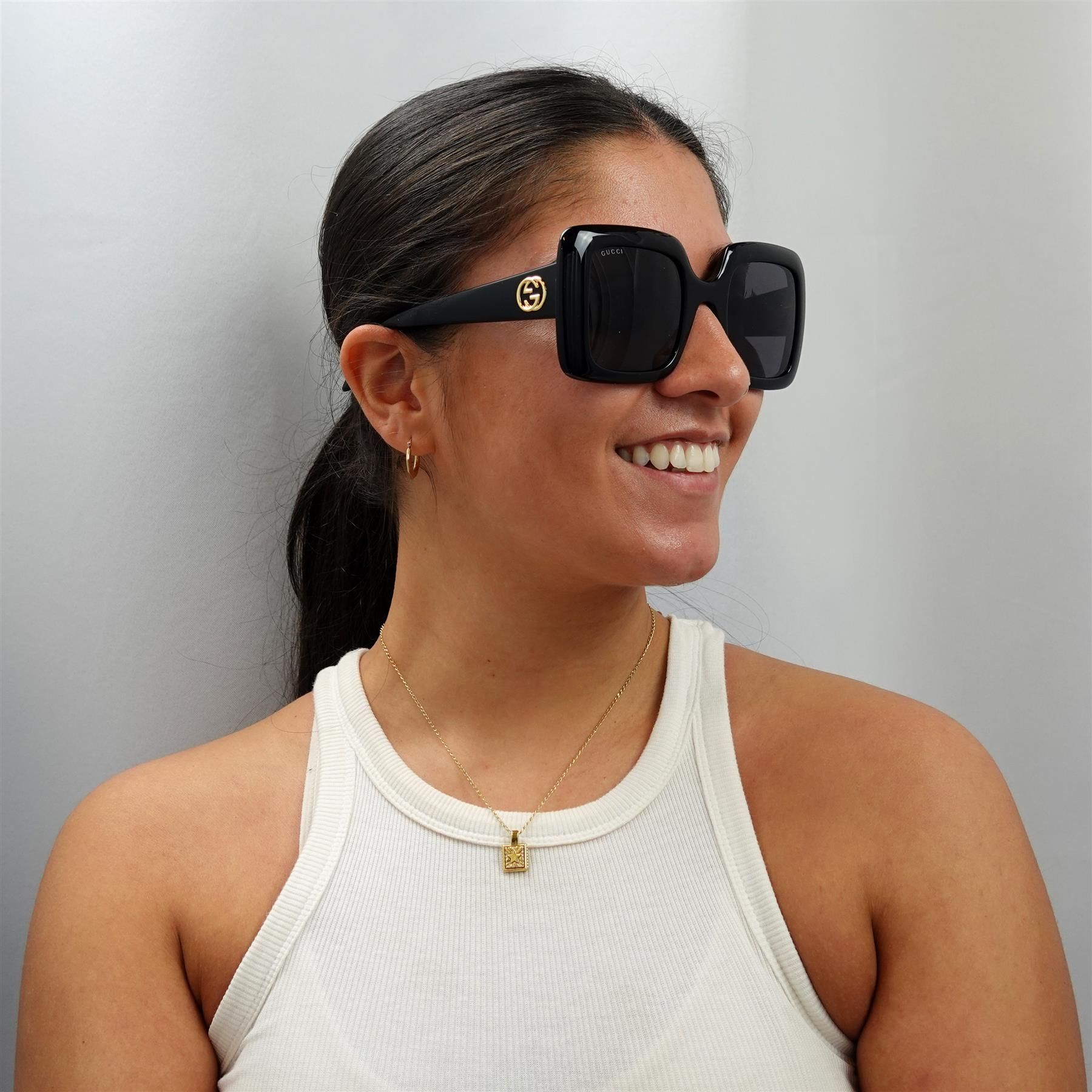 Gucci Square Black Grey GG0896S image 4