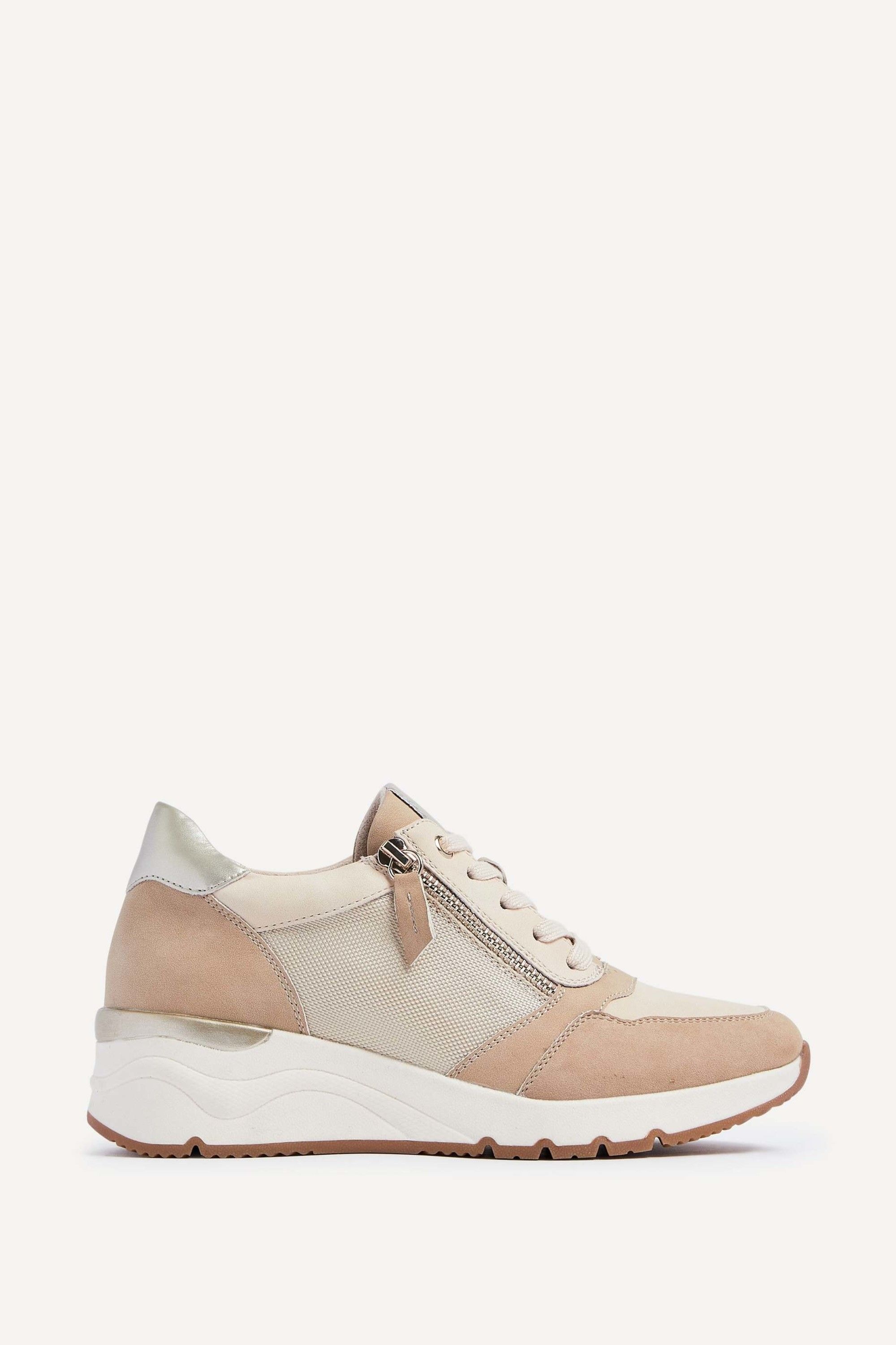 Linzi Luca Nude Wedge Trainer image 1