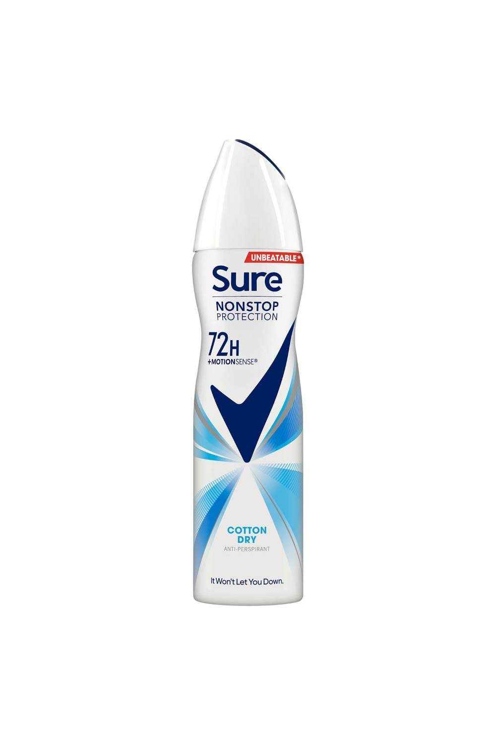 Sure Women 'Anti-Perspirant' 72H Protection Deo Cotton Dry, 6x150ml image 2