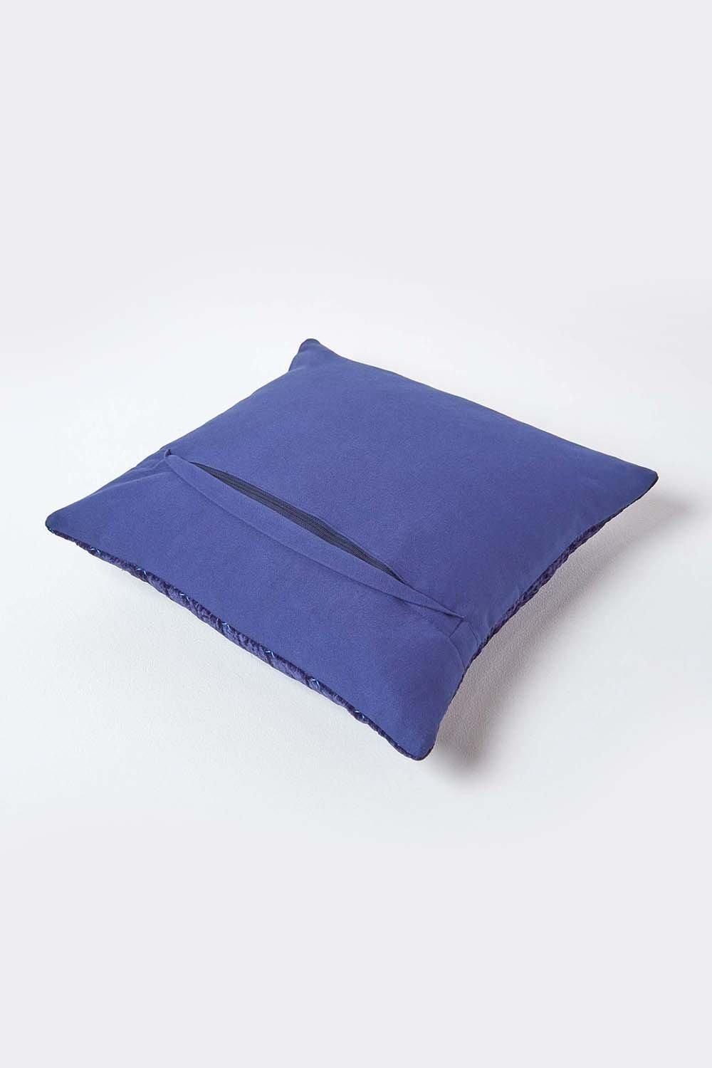 Homescapes Crushed Velvet Cushion Cover image 3