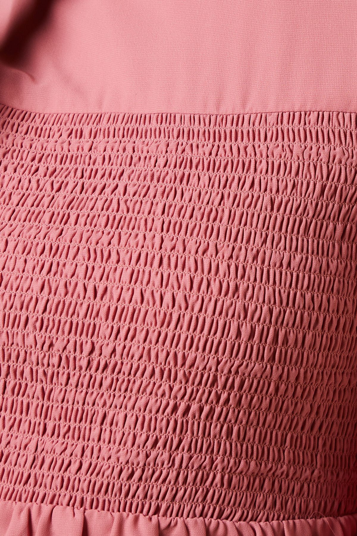 Dorothy Perkins Shirred Front And Back Long Sleeve Blouse Dusky Pink image 5