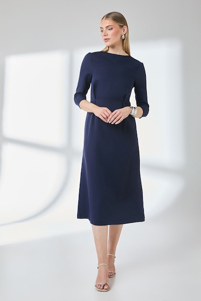 Principles Navy Seam Detail Midi Dress Navy