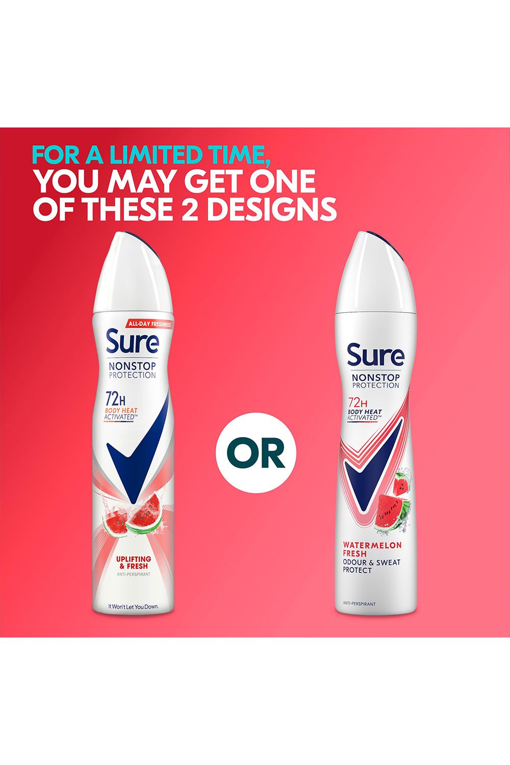 Sure Women 'Antiperspirant' 72H Protection Fresh Advance Deo, 6x250ml image 3