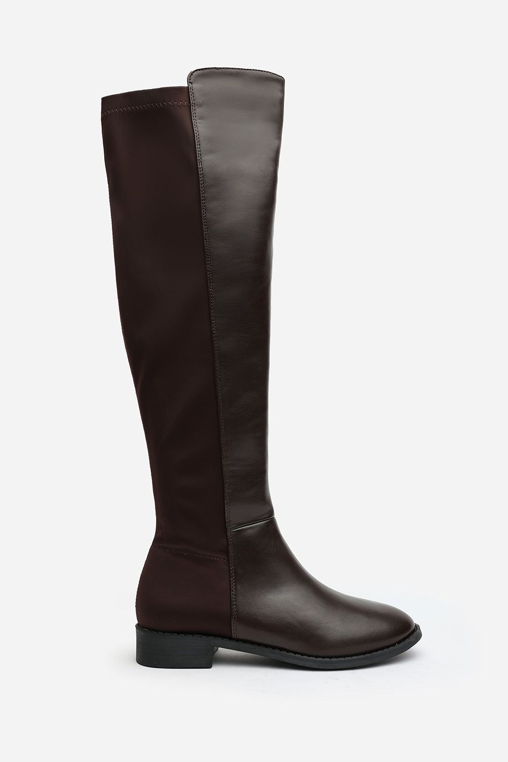 Where's That From 'Diem' Over Тhe Knee Pull On Boots with Low Heel image 2