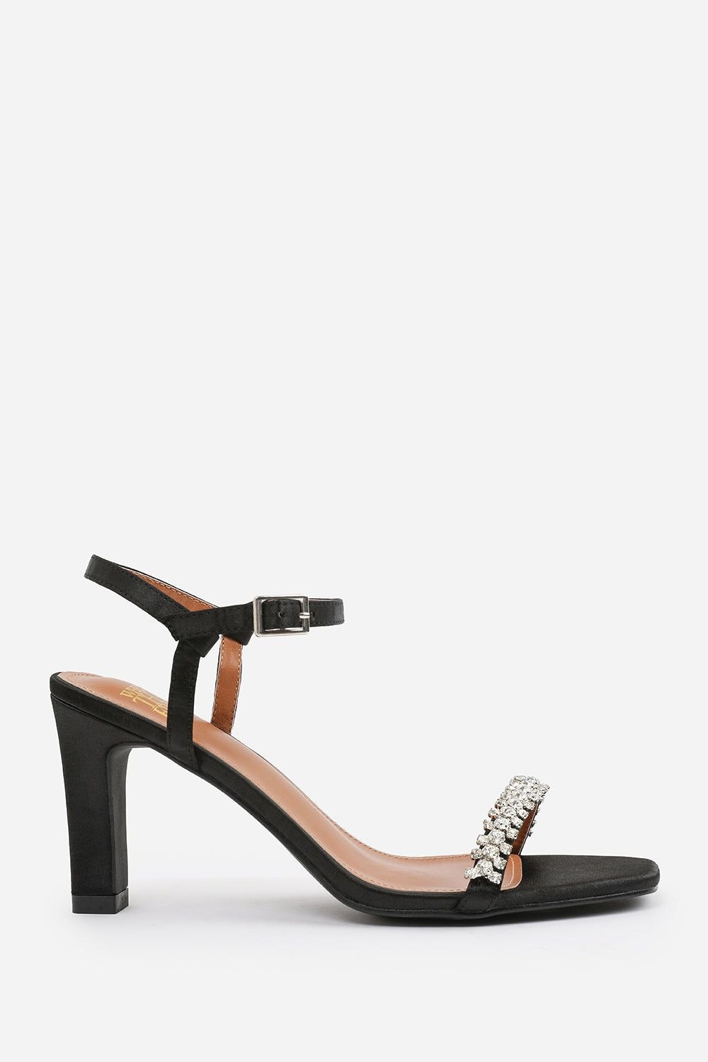 Where's That From 'Naia' Wide Fit Diamante Embellished Strappy Block Heel image 2