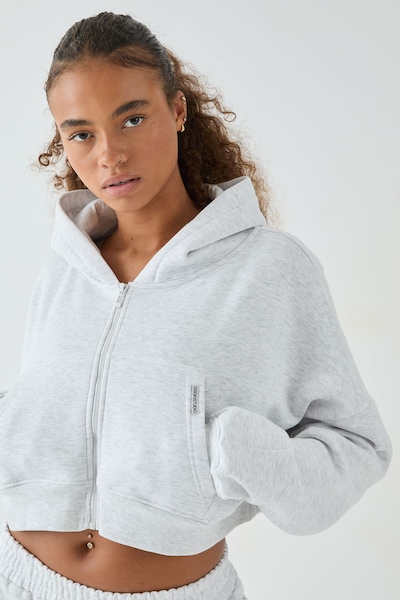 DSGN Studio DSGN Studio Boxy Crop Hoodie Ash Grey