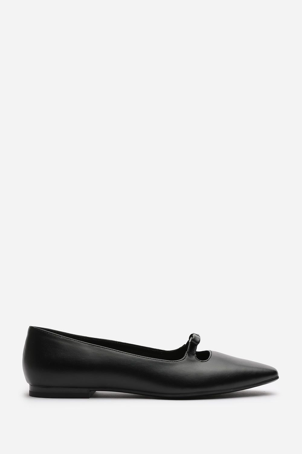 Where's That From 'Jessica' Wide Fit Square Toe Ballet Flats With Knot Bow image 2