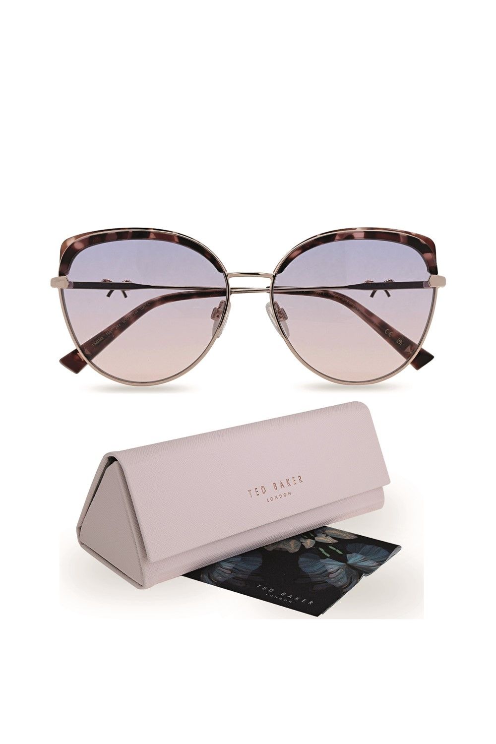 Ted Baker Cat Eye Rose Gold Tortoise Purple Pink Gradient TB1661 Tama image 6