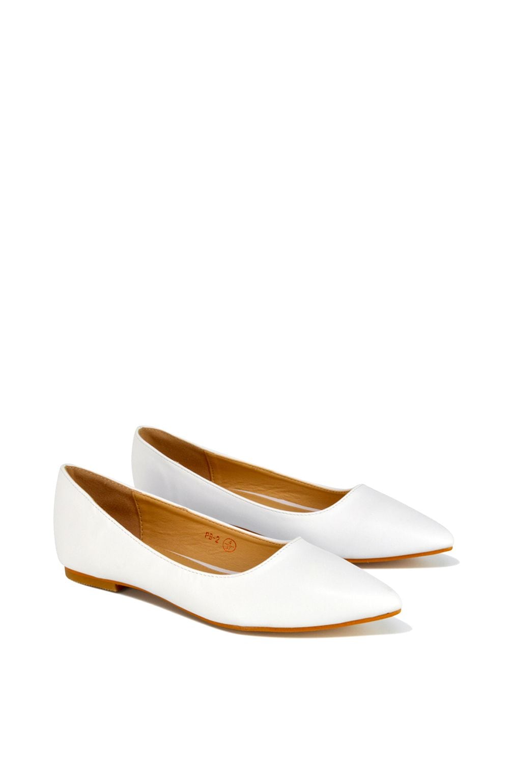 XY London 'Alessia' Flat Pointed Toe Low Heel Slip on Bridal Ballerina Pump Shoes image 2