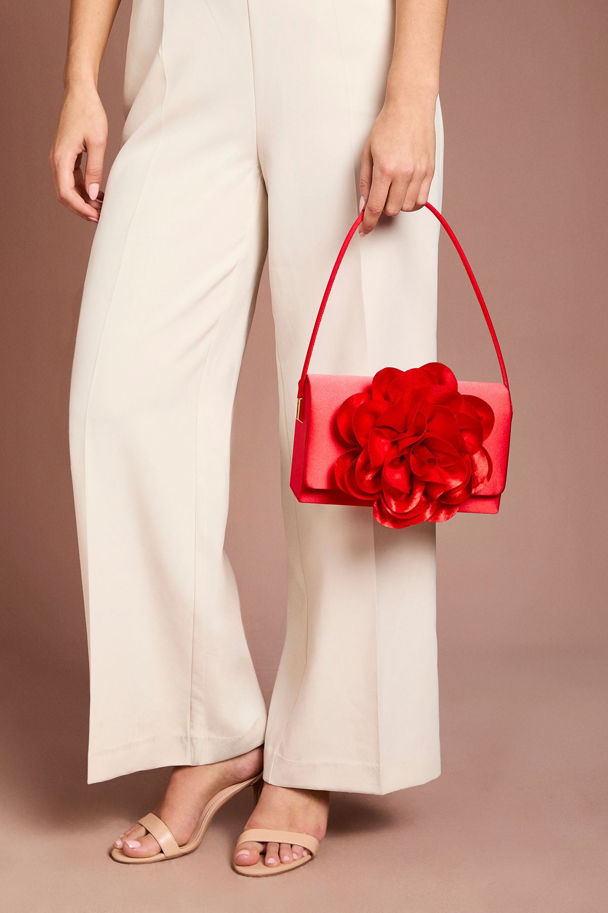 Coast Ava Flower Detail Grab Bag Red image 2