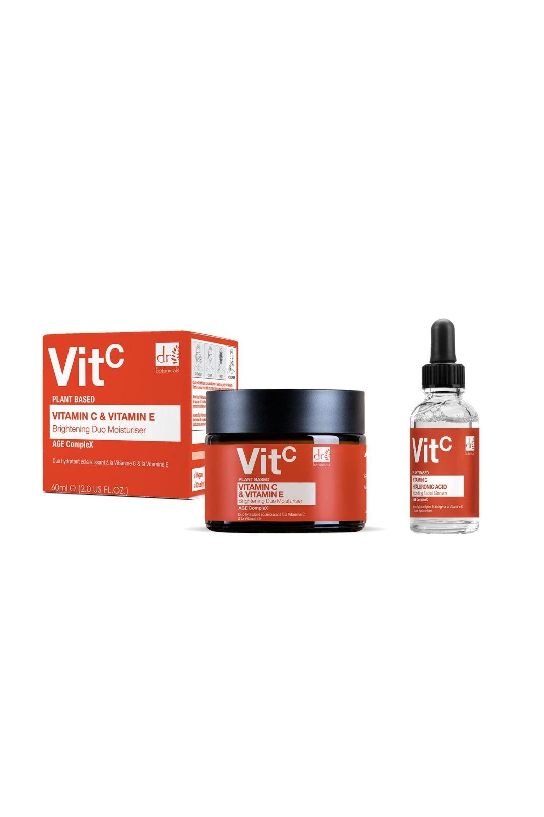 Dr. Botanicals Anti-Ageing Vitamin C Duo Moisturiser & Facial Serum Kit image 1