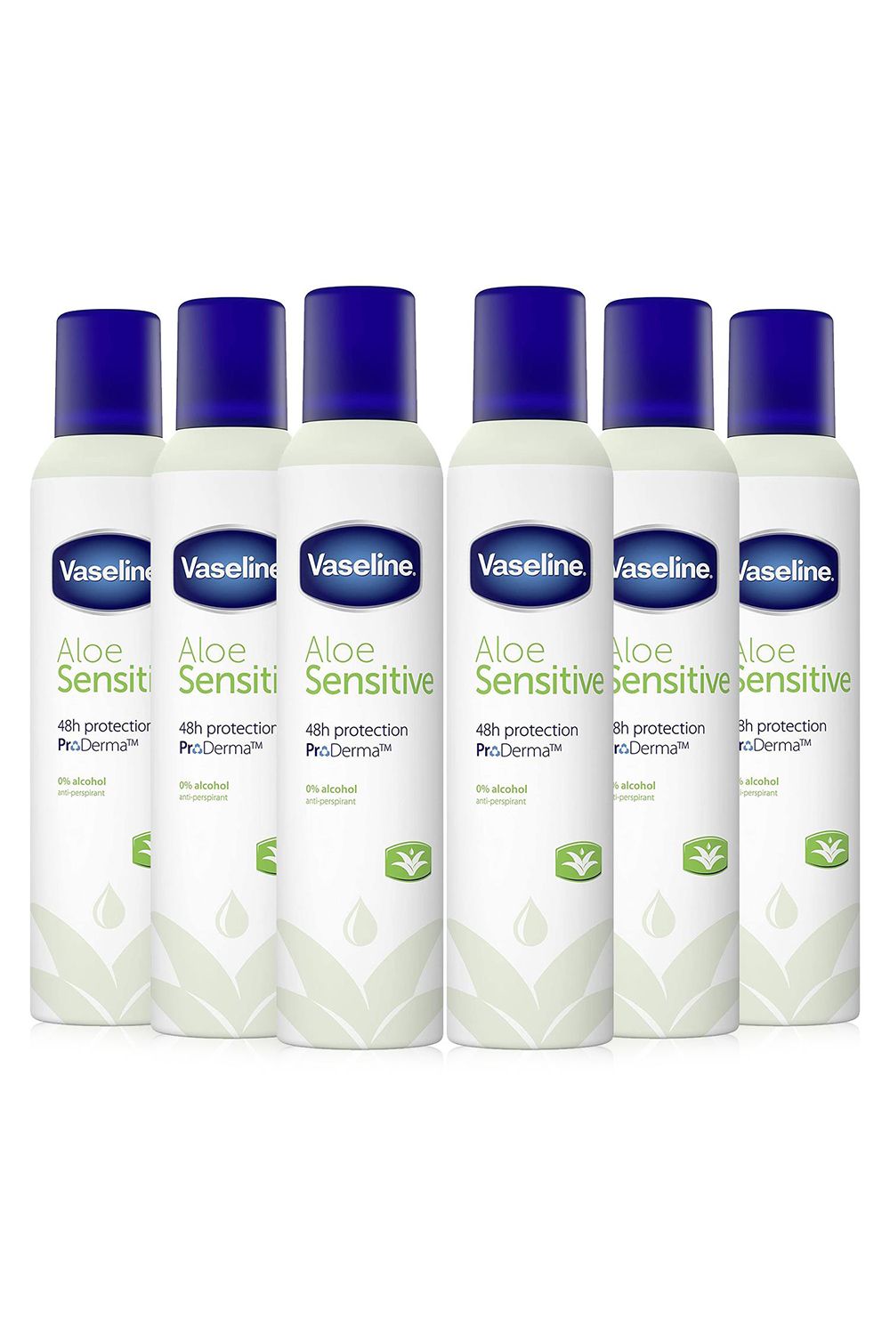 Vaseline 6x ProDerma Aloe Sensitive 'Anti Perspirant' Deodorant 250ml image 1