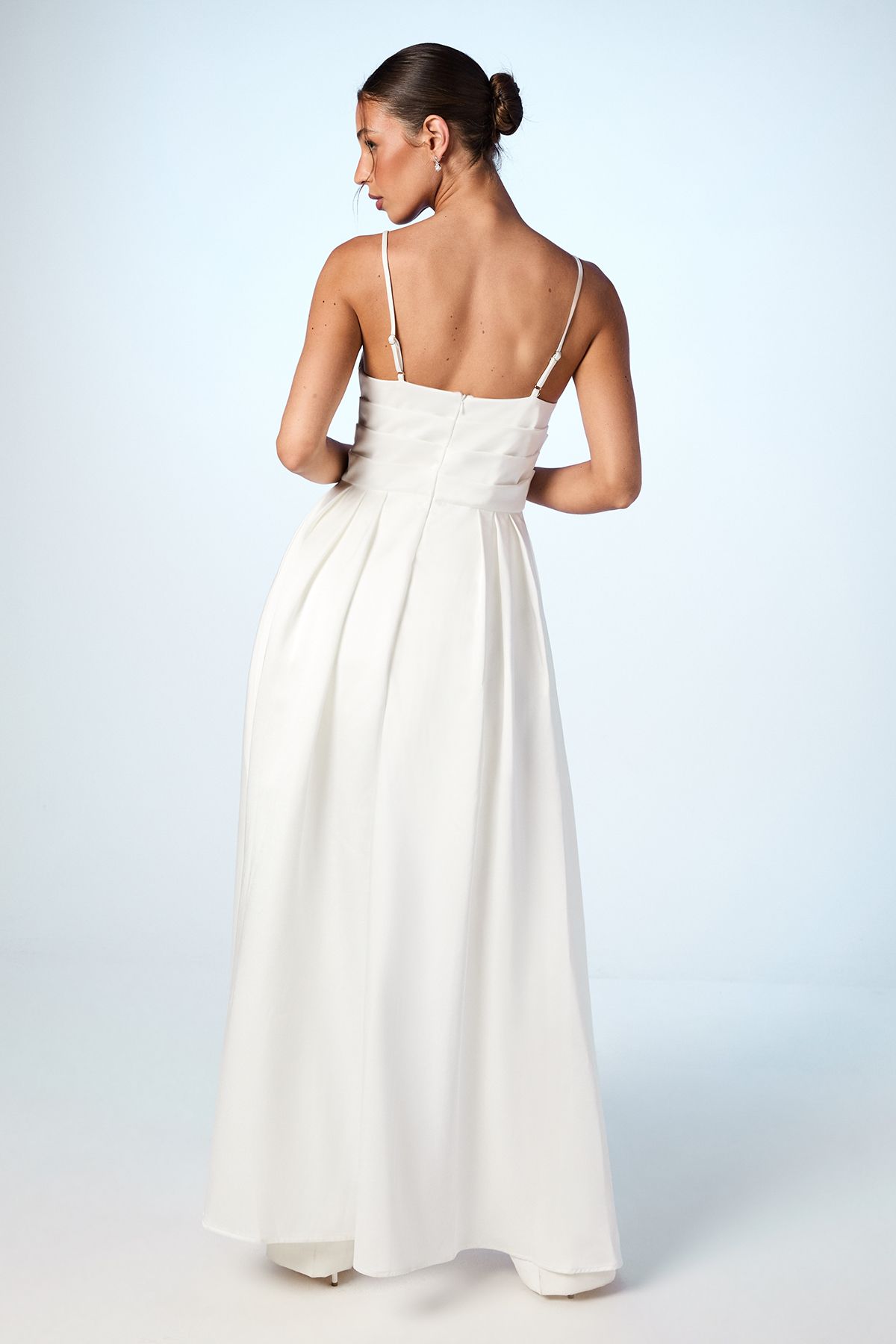 Coast Satin Drape Detail Bridal Top Ivory image 3