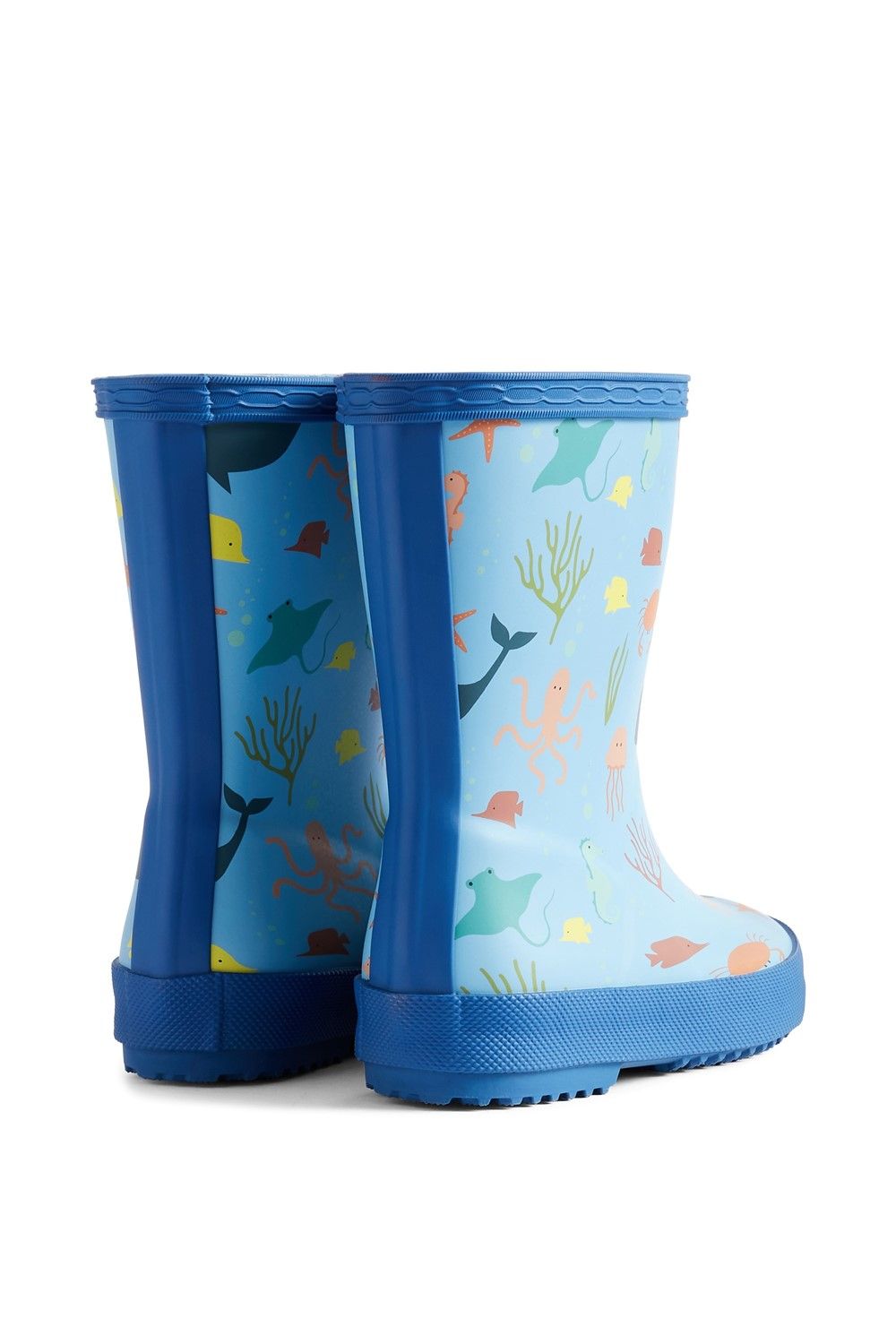 Hunter Kids First Classic Ocean Print Wellington Boot image 2