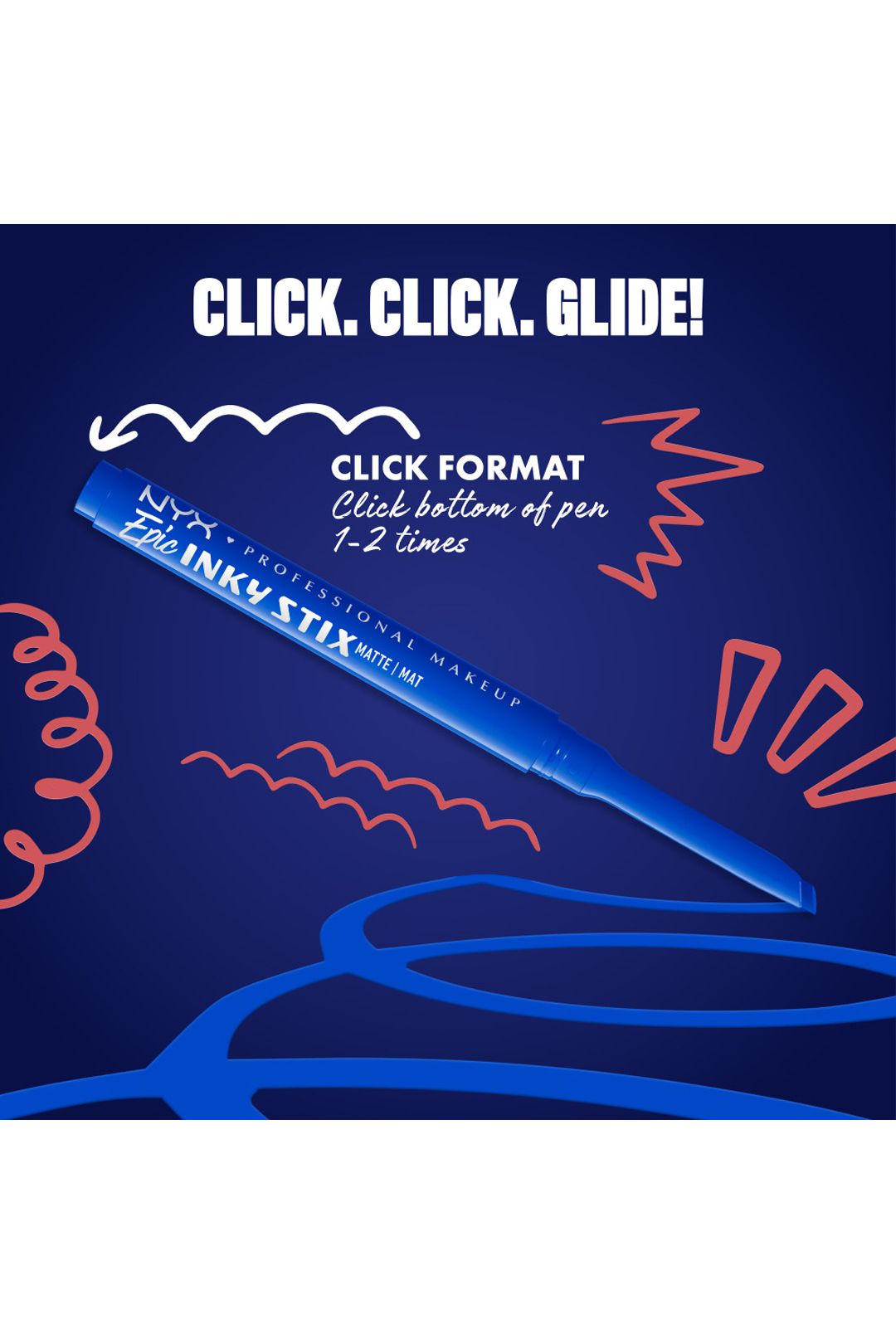 NYX Professional Makeup Epic Inky Stix Cream Gel Eyeliner 0.1g Cobalt Click image 8