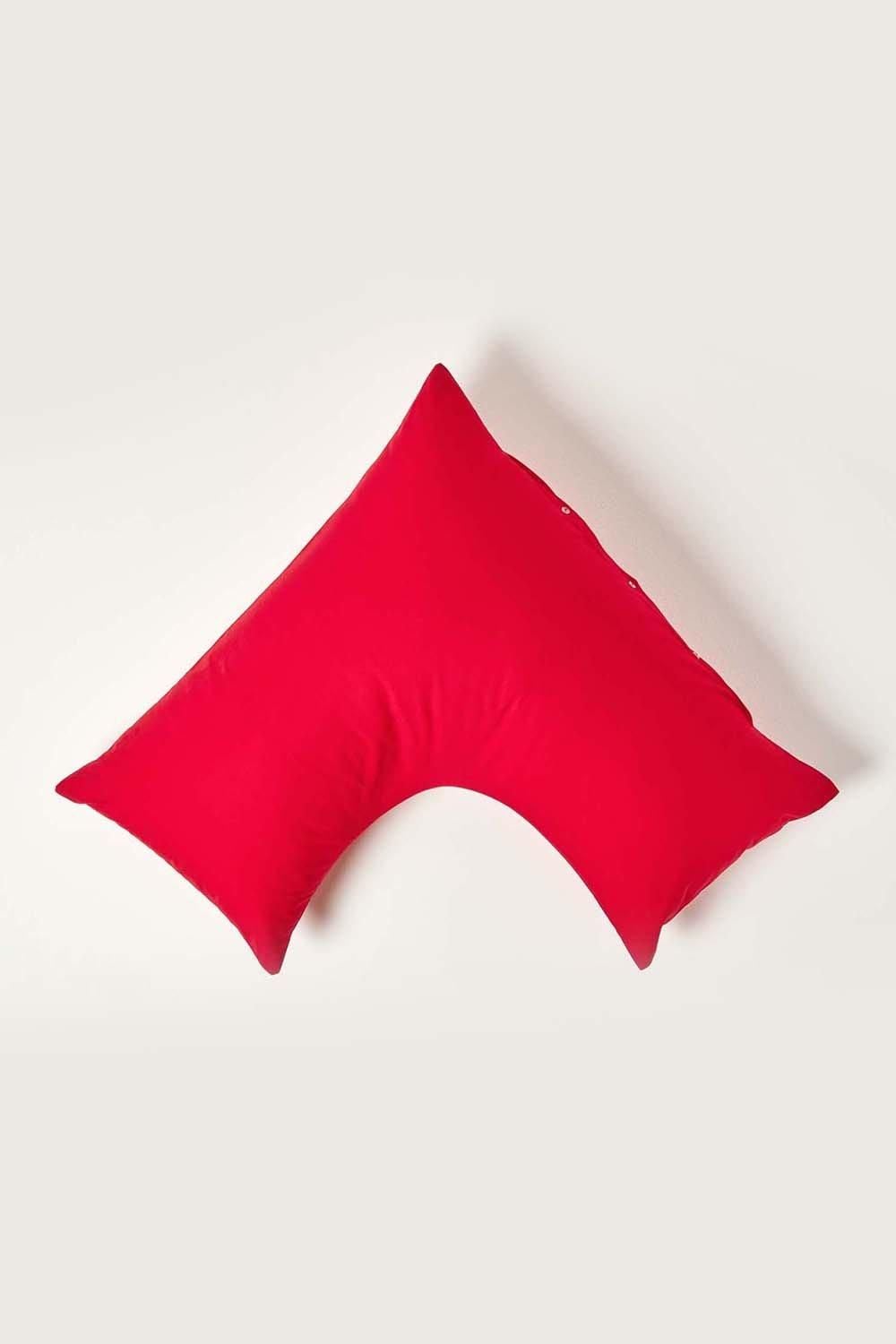 Homescapes Egyptian Cotton V Shaped Pillowcase 200 TC image 1