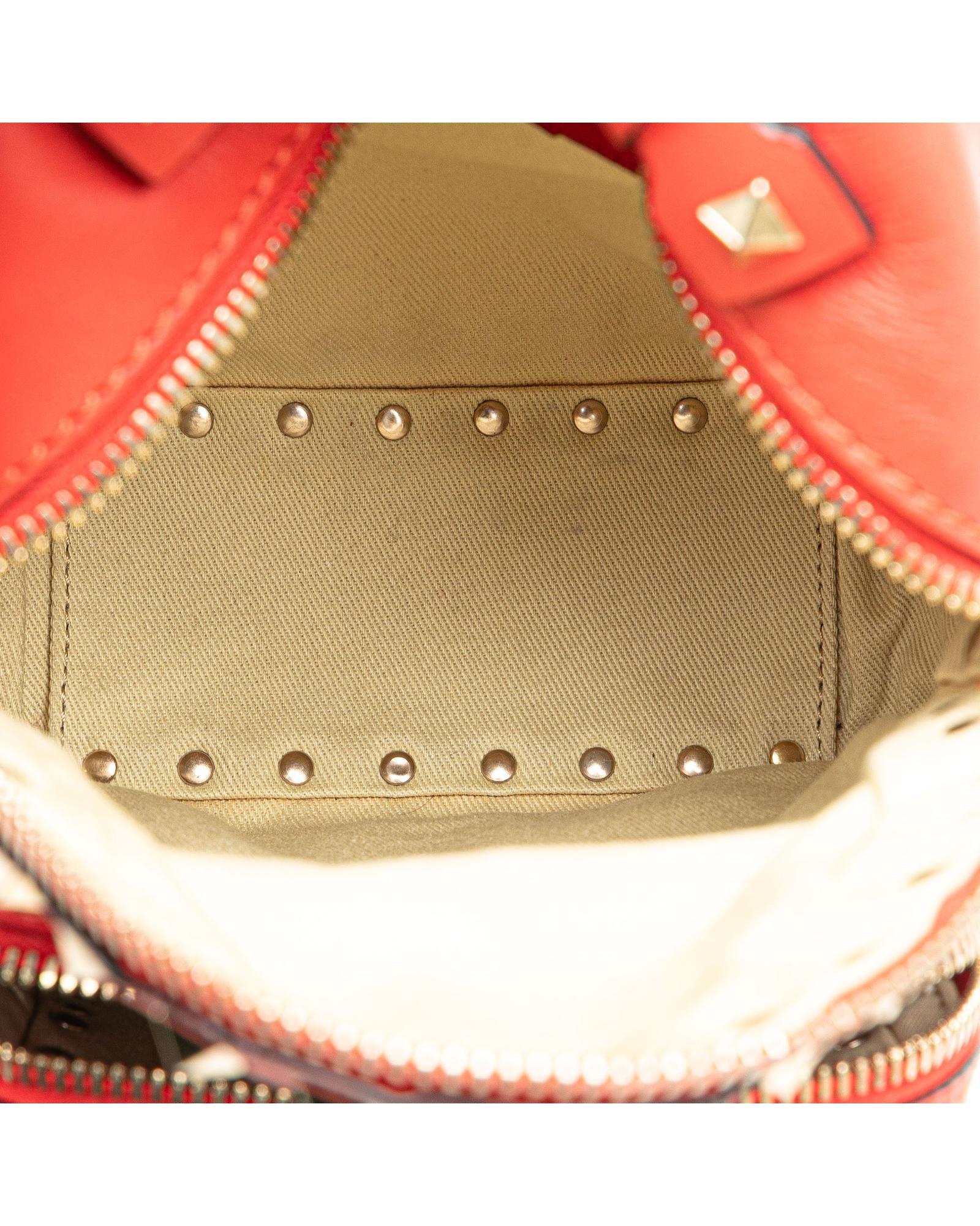 Valentino Preloved Rockstud Mini Backpack Iconic Studs Wo - Red image 6