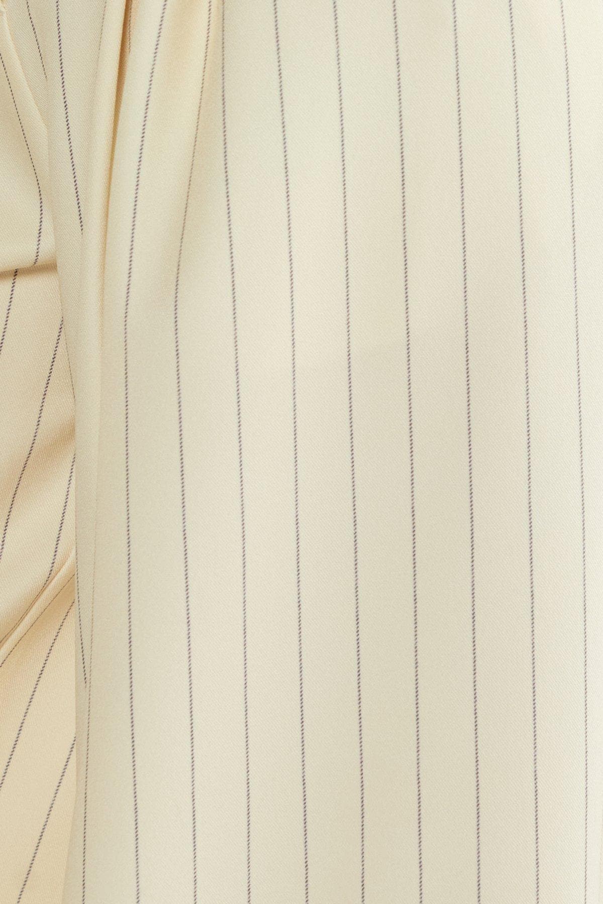 NastyGal Butter Pinstripe Tailored Pant Butter image 5