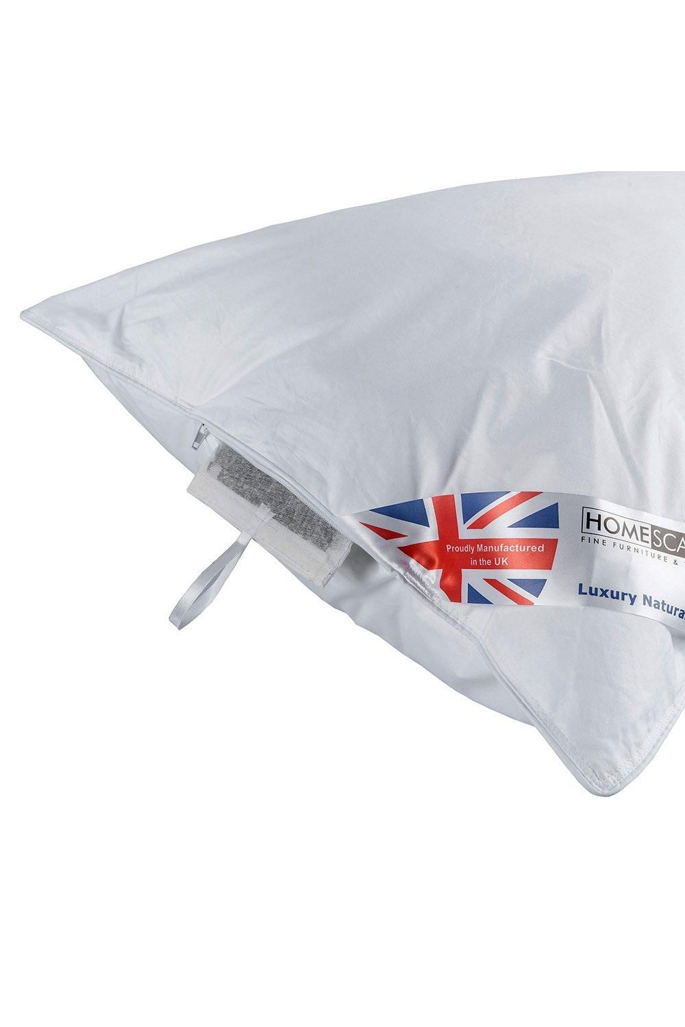 Homescapes Goose Feather & Down Camomile Pillow with Dried Camomile Insert image 2