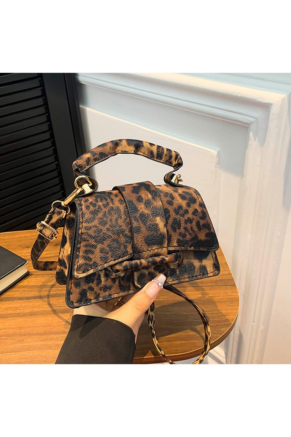 XY London 'Felicia' Mini Handbag with Crossbody Strap and Magnetic Closure image 6