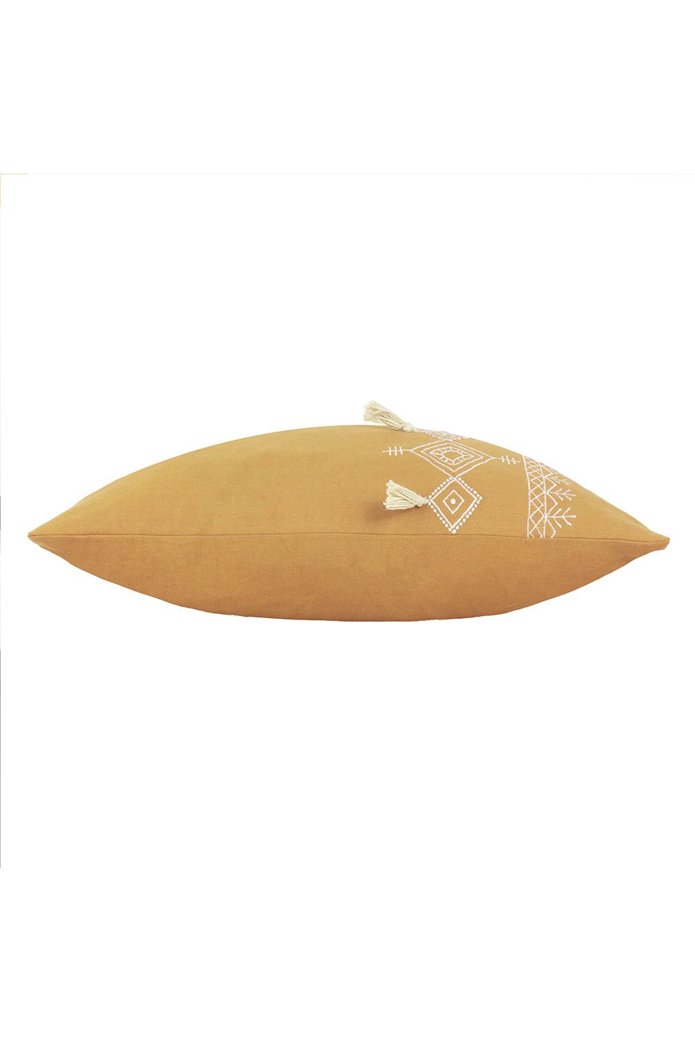 Furn Pritta Cotton Embroidered Tasselled Cushion image 3