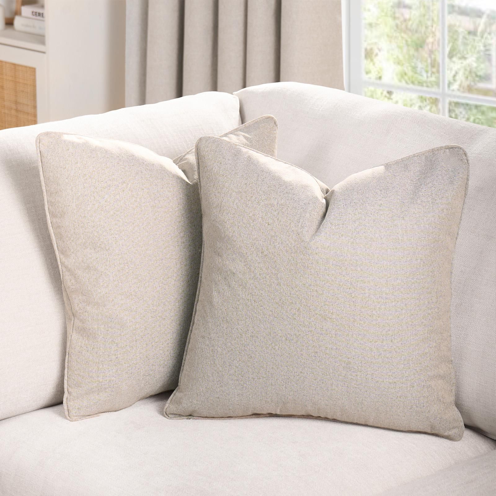 OHS 4 Pack Woven Texture Cushion Covers Home Decor Set image 2