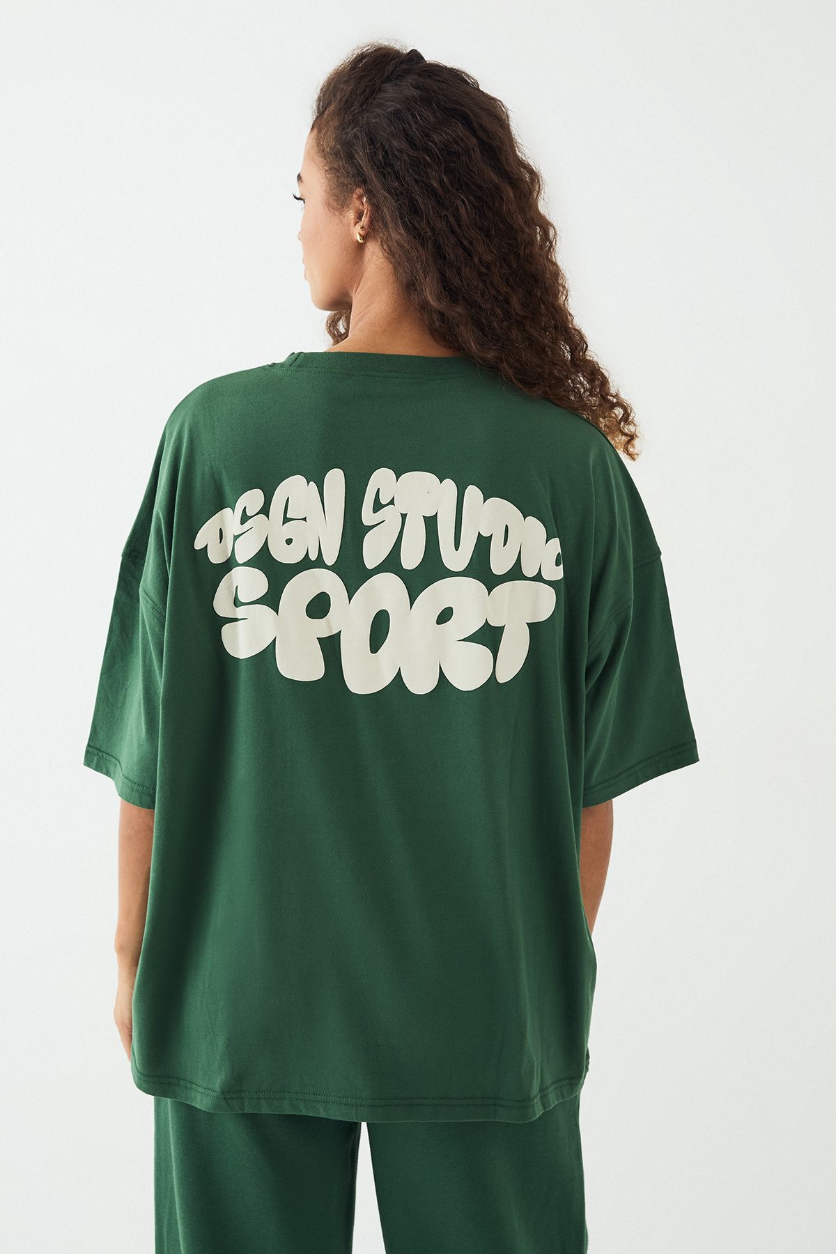 DSGN Studio DSGN Studio Sport Bubble Oversized T-Shirt Forest image 2