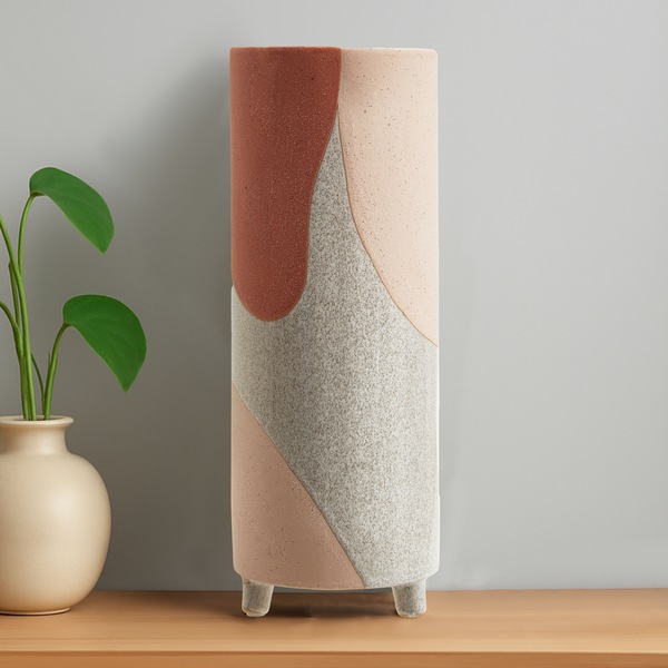 Orsina Large Ceramic vase, Handcrafted Ceramic Flower Vase for Home Decor, Stylish Stoneware Vase for Living Room