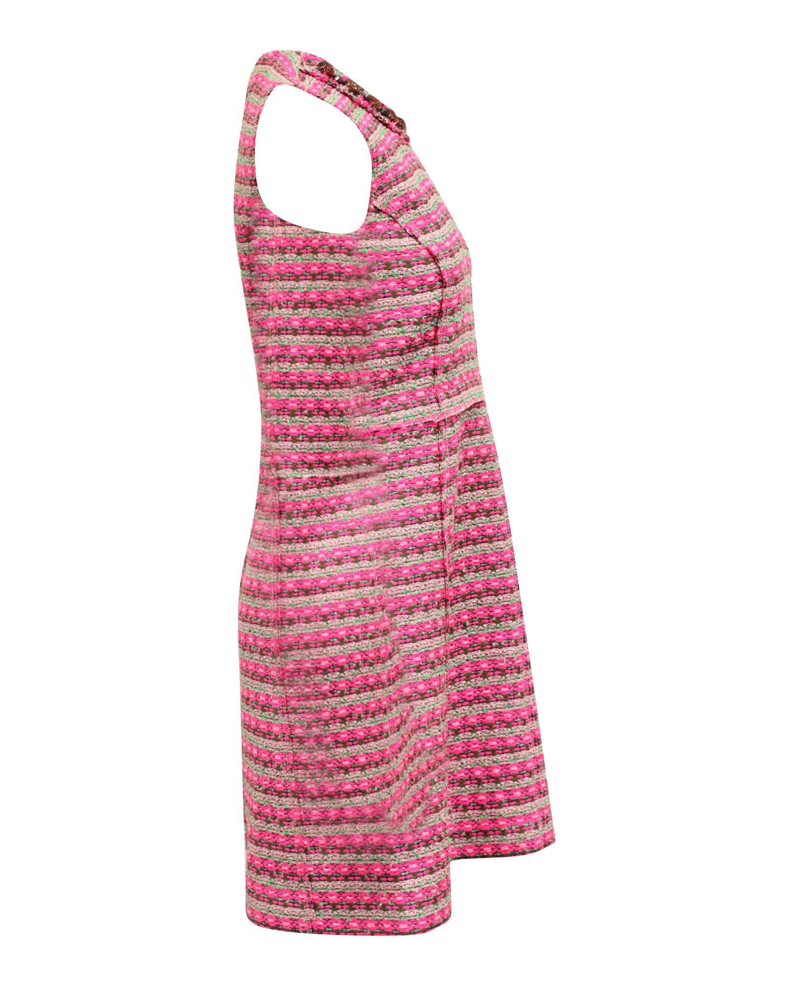 Marc Jacobs Preloved Sleeveless ALine Beaded Dress Wo - Pink Midi image 2